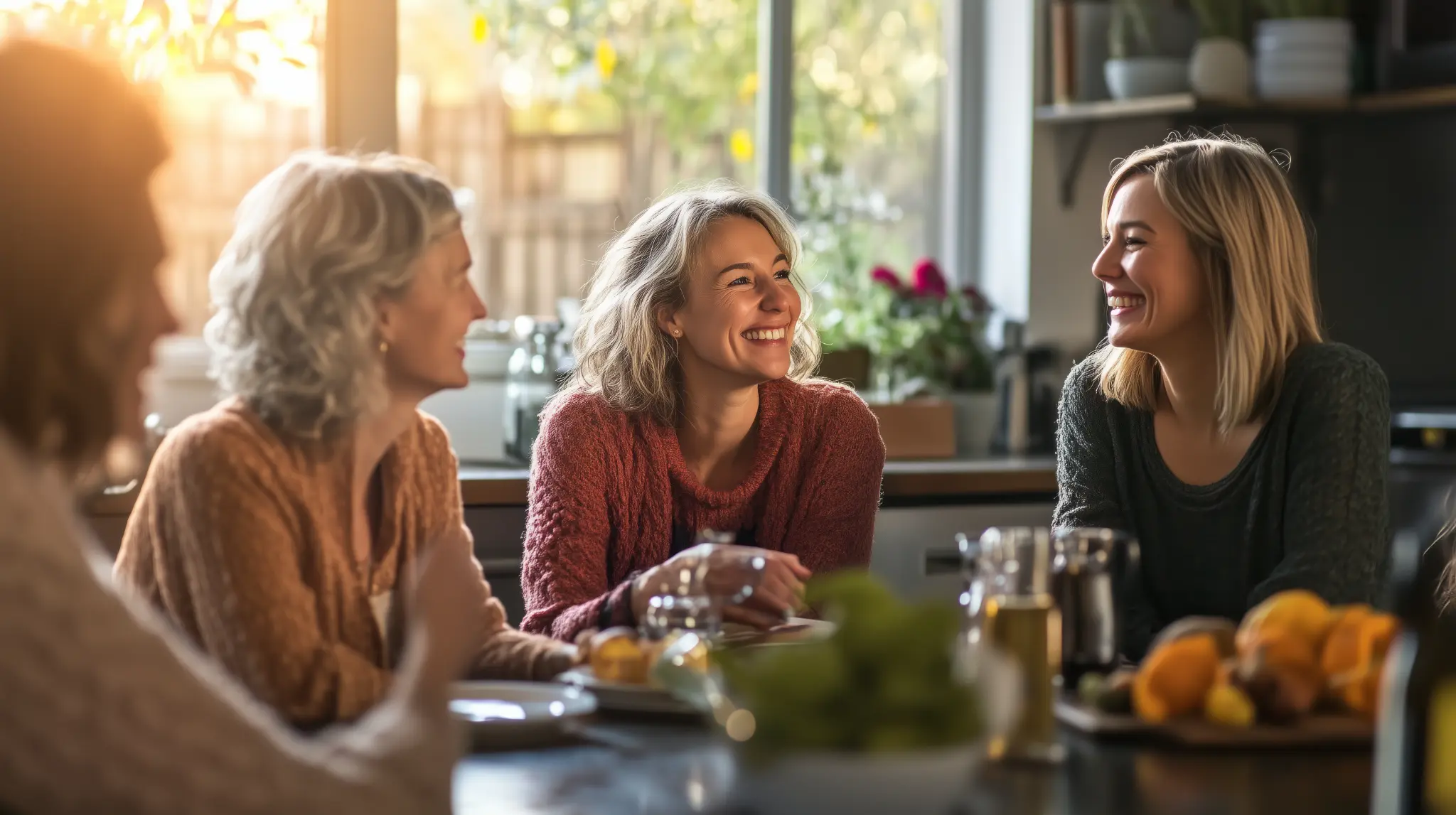Women enjoying a visit
